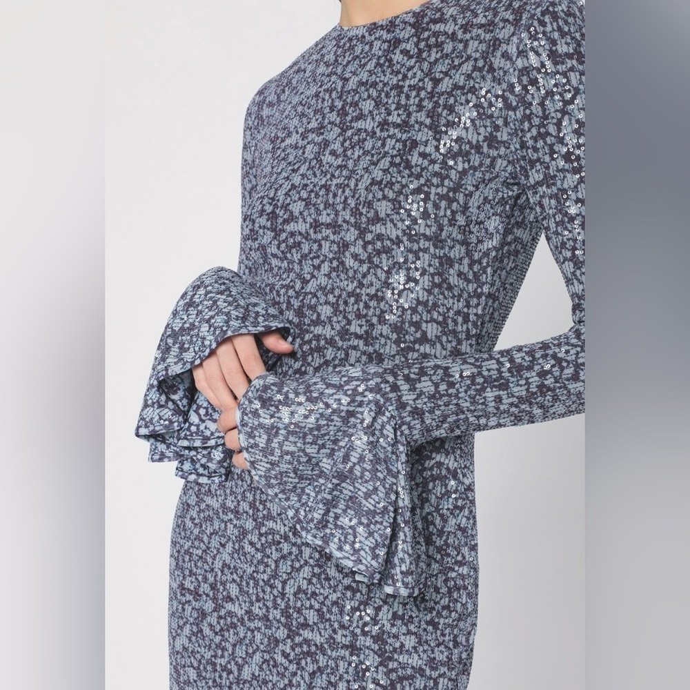 NWOT ROTATE Birger Christensen- Mini Sequin Dress. Size 8 - Picture 4 of 11